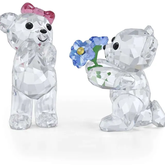 Swarovski Kris Beer Ik ben Dol op je 5720454 Transparant met blauwe en roze accenten