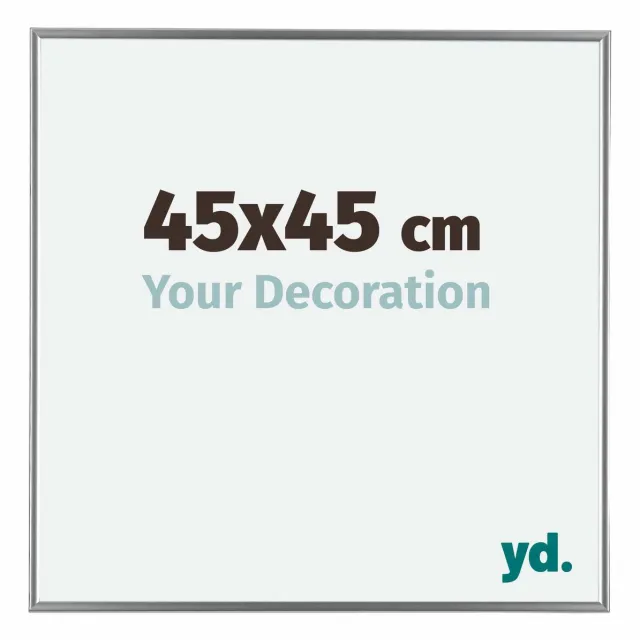 yd. Your Decoration - Fotolijst 45x45 cm - Kunststof - Zilver Hoogglans - Evry