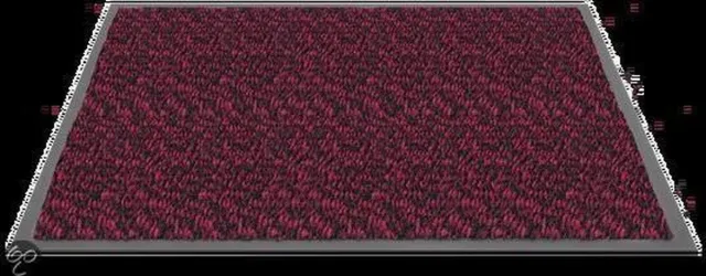 Hamat Deurmat Mars voor Binnen en Buiten - 60 x 80 cm - Rood - Schoonloopmat