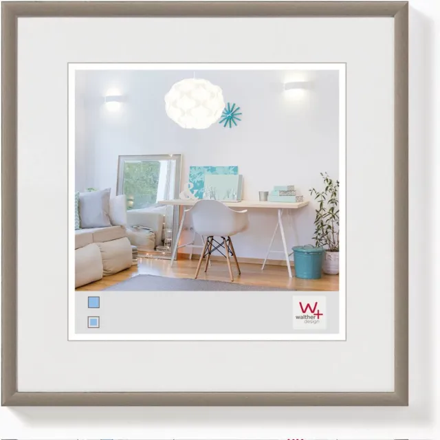 Walther New Lifestyle - Kunststof lijst - Fotoformaat 15x15 cm - Staal