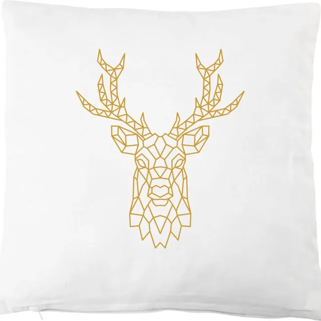 eizook Rendier Kerstmis Kussenhoes - Goud kleurig - 45x45 cm - Specialties By Eizook