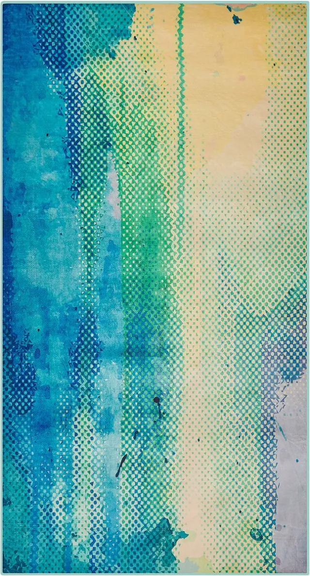 Beliani SUSUZ - Laagpolig vloerkleed - Marineblauw - 80 x 150 cm - Polyester