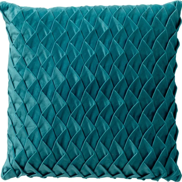 Dutch Decor FERDY - kussenhoes 45x45 cm - Latigo Bay - petrol blauw - met rits - zonder binnenkussen