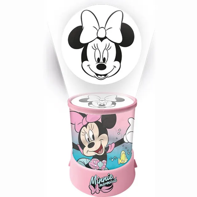 Disney Minnie Zeemeermin 2-in-1 projector, lamp, nachtlampje Roze