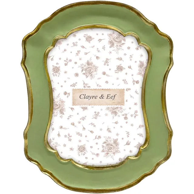 Clayre & Eef Fotolijst Groen Kunststof