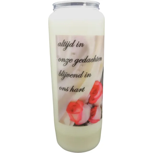 Spaas Noveenkaars Spreuk 011 - 9 dagen brander (5 stuks) wit