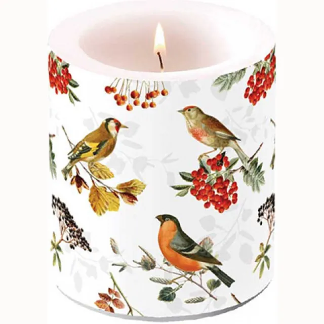 Ambiente Kaars - Autumn Birds - 45 branduren Herfstkleuren