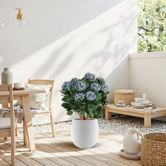 maxifleur Kunstplanten Hortensia UV Kunstplant Deluxe 80cm Blauw