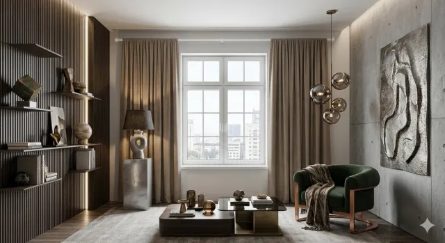 Maison Elara 2 Gordijnen Woonkamer 140x175 cm Taupe - Verduisterend & Isolerend - Potloodplooi - Maison Elara