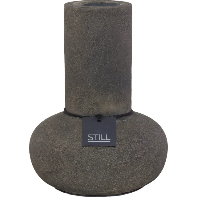 STILL Low Vase - Dark Brown - Bruin - 25 x 20 cm