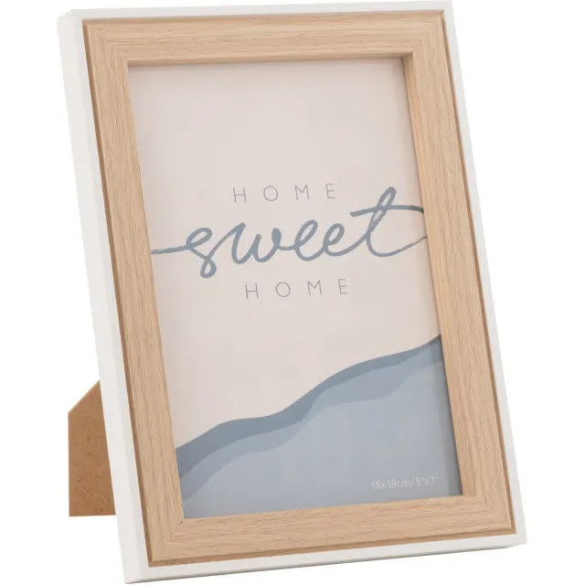 J-Line fotolijst Chloe - hout - naturel/wit - medium