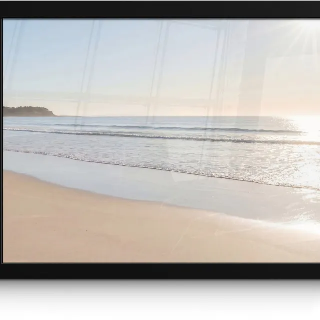 FrameYourWall Poster in lijst - Fotolijst 40x30 cm - Posters - Zee - Zon - Zand - Posterlijst zwart - Decoratie - Wanddecoratie woonkamer - Muurdecoratie slaapkamer