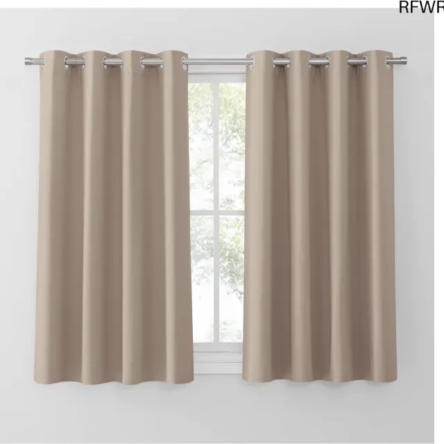 RFWR Verduisteringsgordijnen voor Woonkamer en Slaapkamer - 132x150 cm (2 Panelen) zie foto