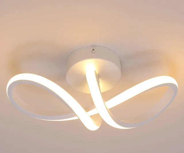 Haobosic Plafondlamp - voor binnengebruik - 29cm-16W - Warm licht - Wit