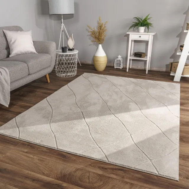 TT Home Woonkamertapijt eetkamer kortpolig Scandinavisch 80 x 150 cm Rechthoek 80 x 150 cm Rechthoek beige