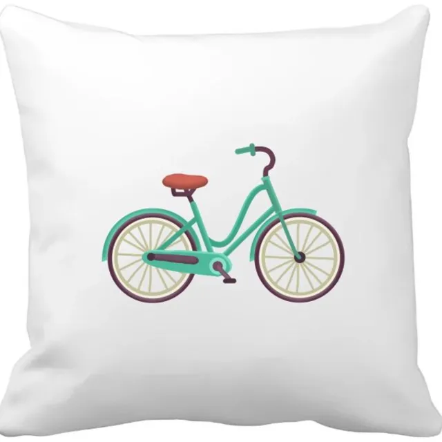 Akyol fiets Kussen hoes - Fietsenmaker - fietsers - fietsdecoratie - 40 bij 40 cm Multicolor