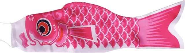 Hiden Japanse Windzak - Vlag - Koi Nobori - Windsok - Windvaan - Windvanger - Cadeau - Karper - Vis - Roze