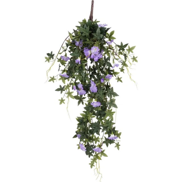 Mica Decorations Petunia Kunst Hangplant - H80 x Ø20 cm - Lichtpaars
