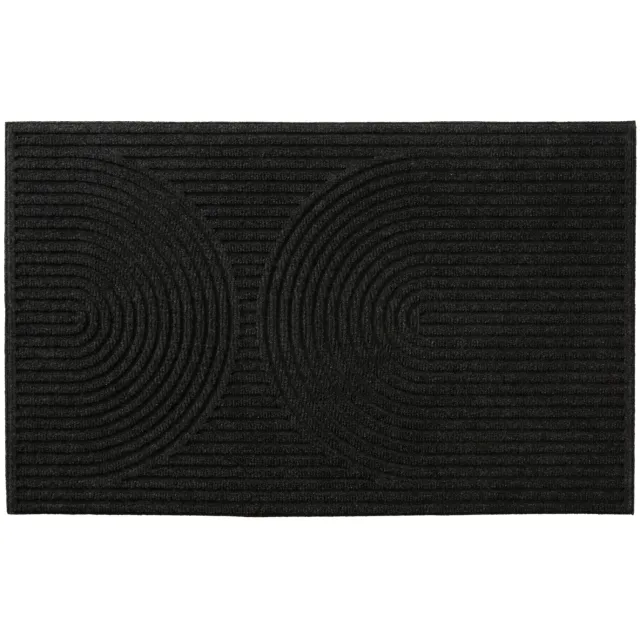 MD-Entree MD Entree Curves Archy deurmat antraciet, 80x50 cm