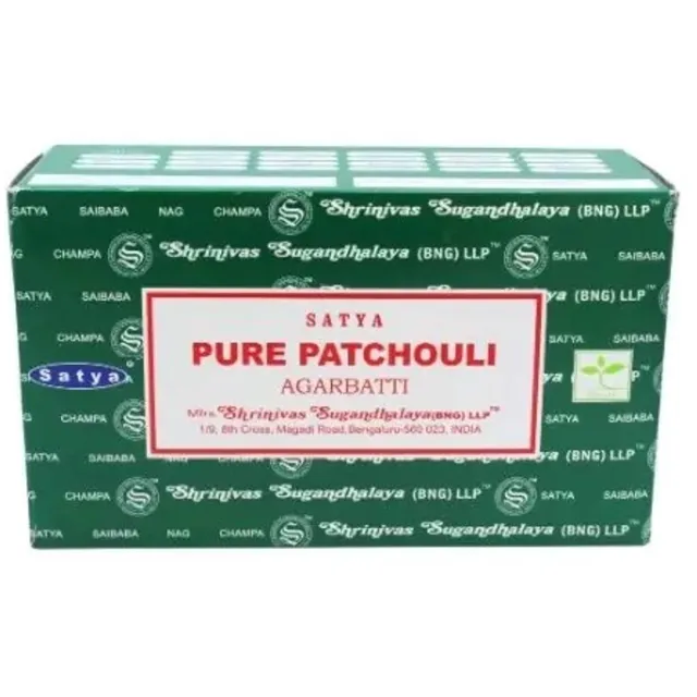 Satya pure patchouli - wierook - doos van 12 stuks Multicolor