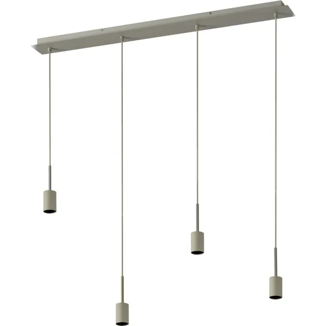 Osram Decor hanglamp Needle Linear 4xE27, beige, staal, geschikt voor decoratieve lampen, IP20