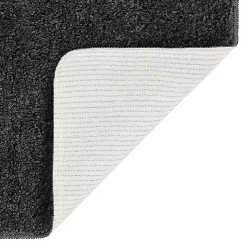 vidaXL Vloerkleed shaggy anti-slip 160x230 cm donkergrijs grijs, foto 3