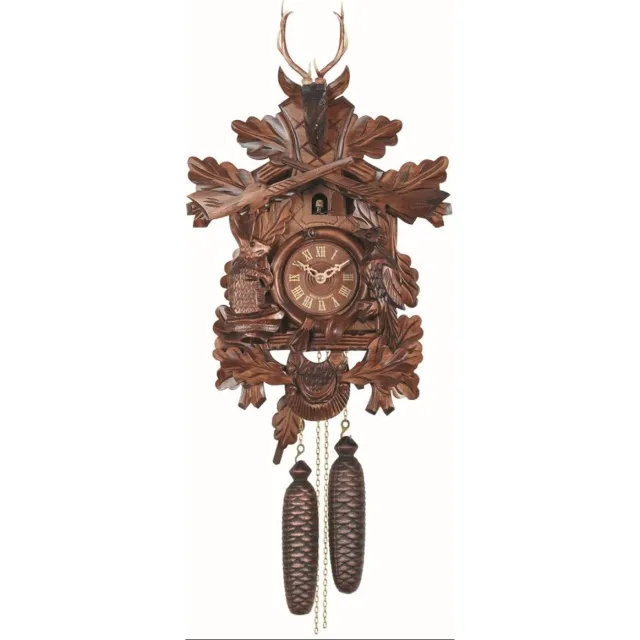 Engstler 739/8 - Koekoeksklok - 8-daags kettinguurwerk - Notenhout - 50 cm Bruin