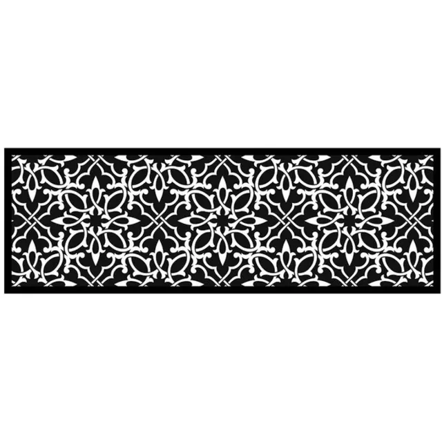 Vica International Deurmat Ornament Pattern antraciet - 50x150 cm