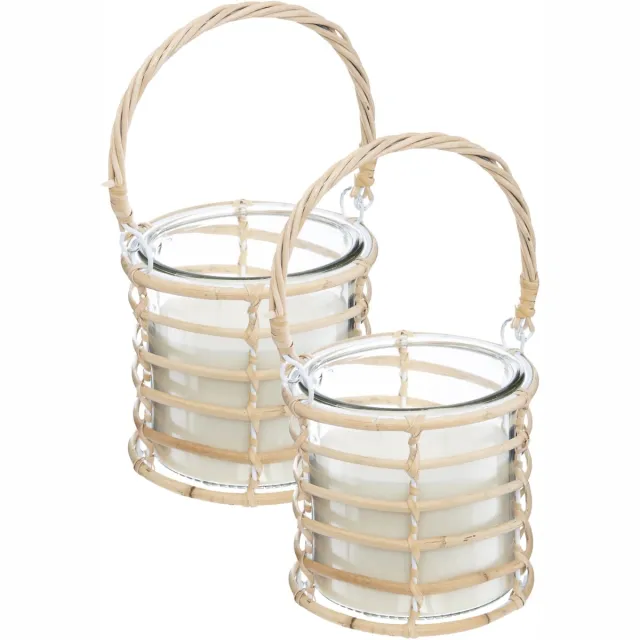 Atmosphera geurkaars Boho - 3x - 430 g - citrus/citronella geur - 31 branduren - zomer geur Naturel