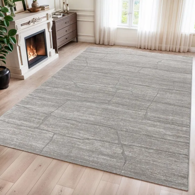 Muratap Vivant Marmer - Vloerkleed Laagpolig - Beige Creme- 80x150 CM