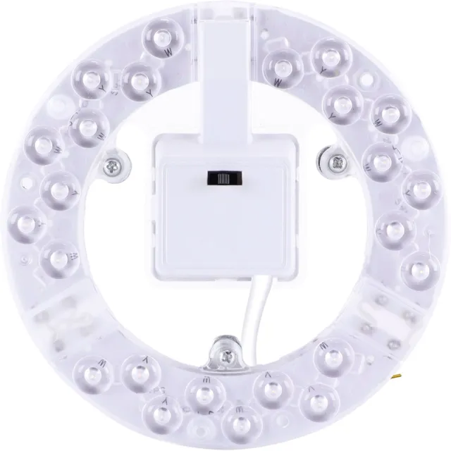 STRÜHM ARENA LED Module - CCT - Aanpasbare licht kleuren - 2900K/4100K/6400K - 12w - 1400 Lumen - Vervanger binnen kant van plafondlamp - met magneet - Dia. 142mm wit