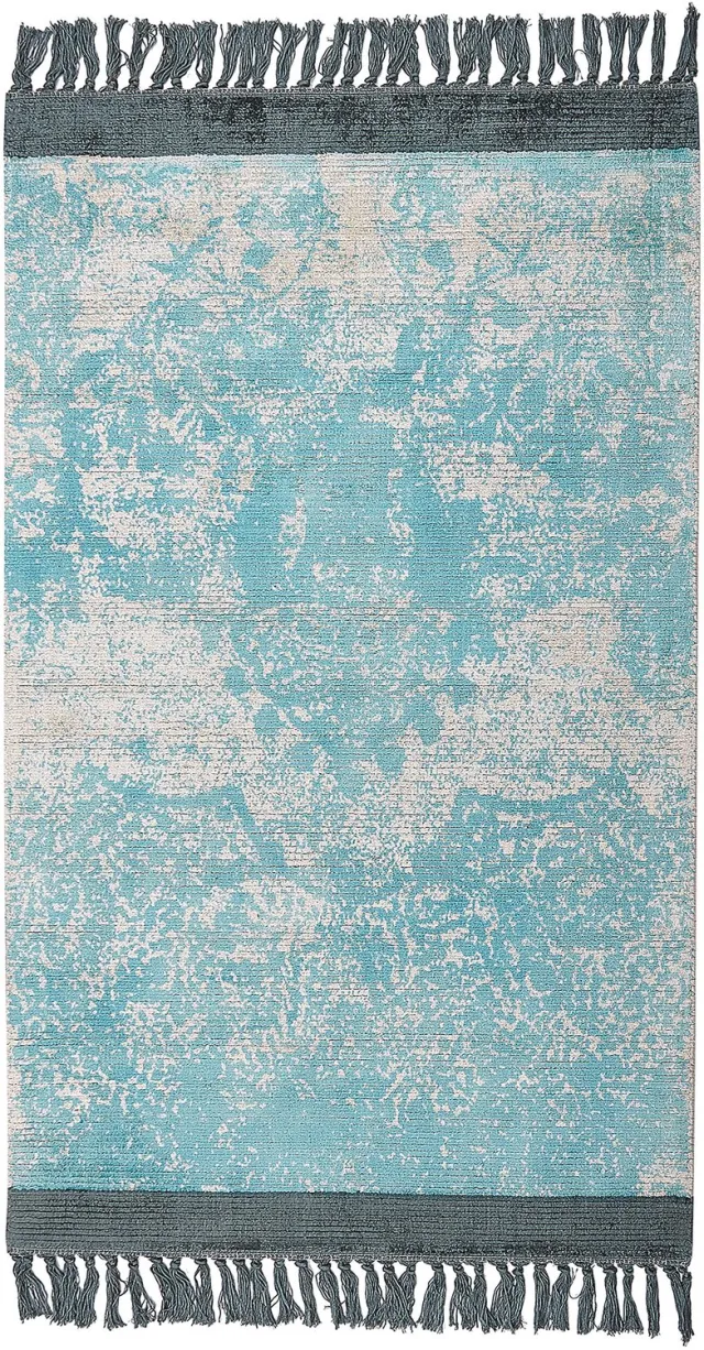 Beliani AKARSU - Vloerkleed - Lichtblauw - 80 x 150 cm - Viscose