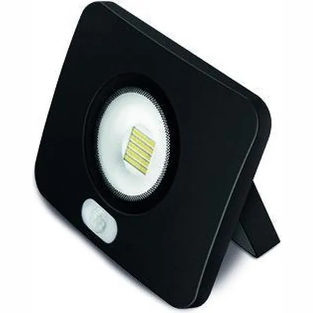 ABC-Led 50W LED Schijnwerper Flat PIR Sensor - IP65 5000 Lumen - Koud Wit - Zwart