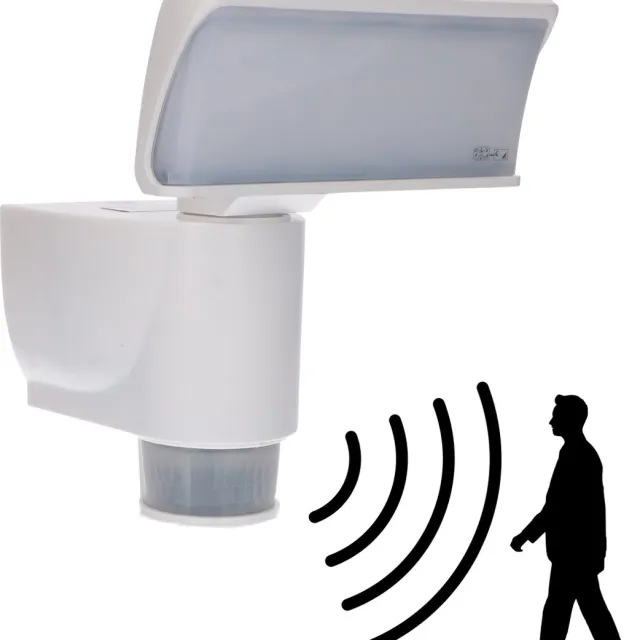 LED's light by Shada Proventa Outdoor LED Schijnwerper met bewegingssensor - Detecteert & volgt beweging - Wit - Schijnwerpers