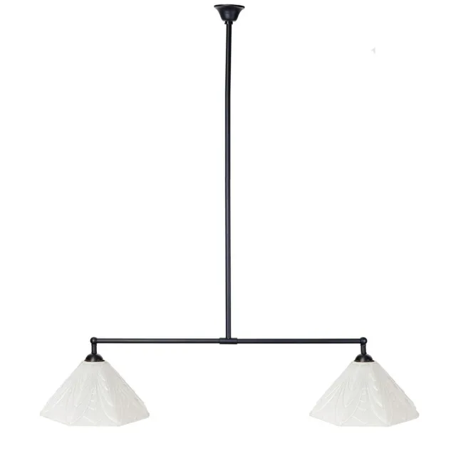 Coloured by Art Moonlight T-lamp 2 Lichts Hanglamp Twinkling Geëtst - Art Deco Trade Zwart