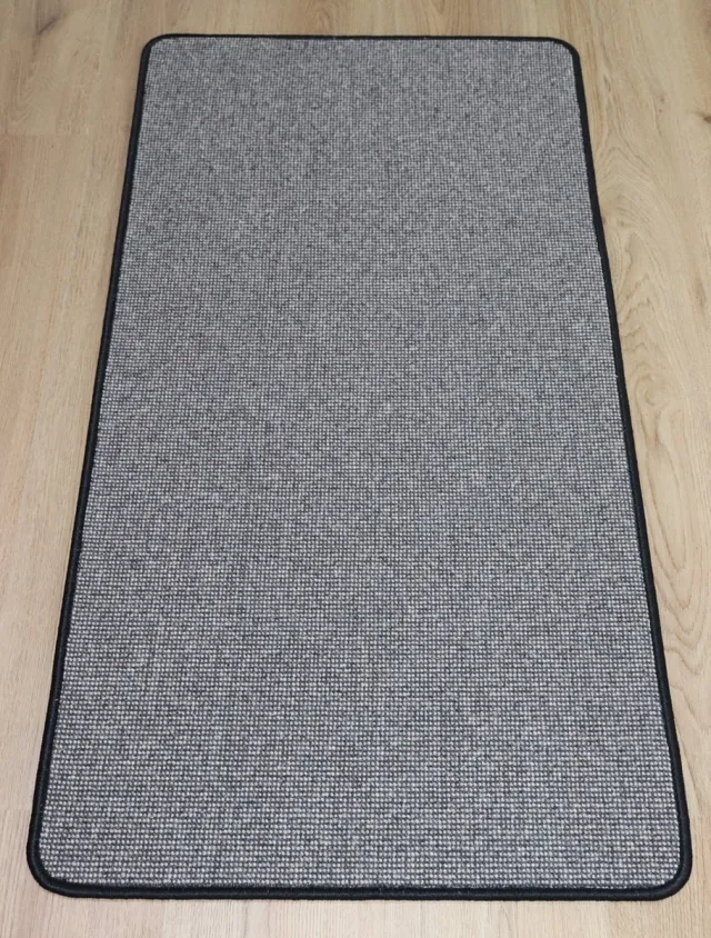 Prima Diva - Wollen - Droogloopmat - Vloerkleed - Loper - antraciet - bruin - ecru - 60x120cm