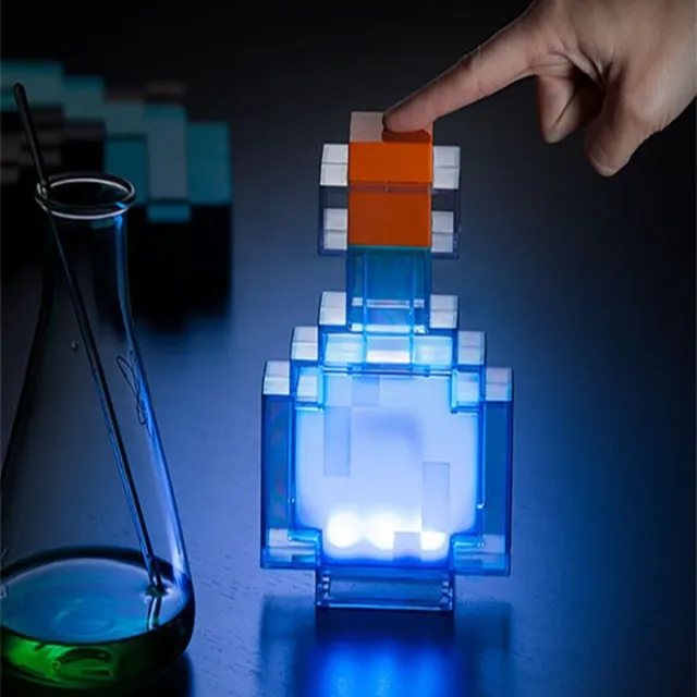 Mojang ThinkGeek Minecraft fles Lamp - USB Oplaadbaar-Nachtlamp met kleur veranderen wit