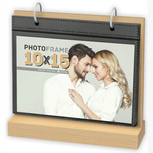 Zep Foto Kalender Bruin Leinster Horizontaal voor formaat 10x15 - met 12 insteek vellen - UT364U