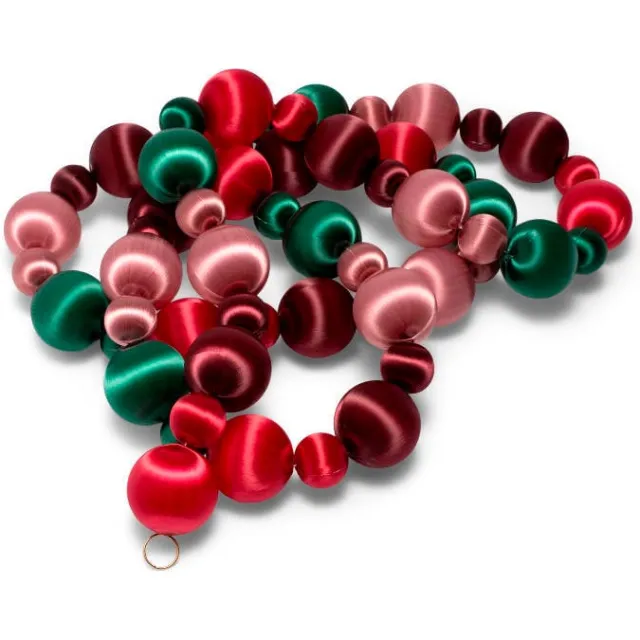 Vondels Slinger dusty rood/bordeaux/roze/groen 180cm Rood, groen