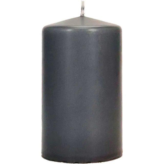 Wenzel Safe Candle stompkaars antraciet Ø 60 mm, hoogte 70 mm