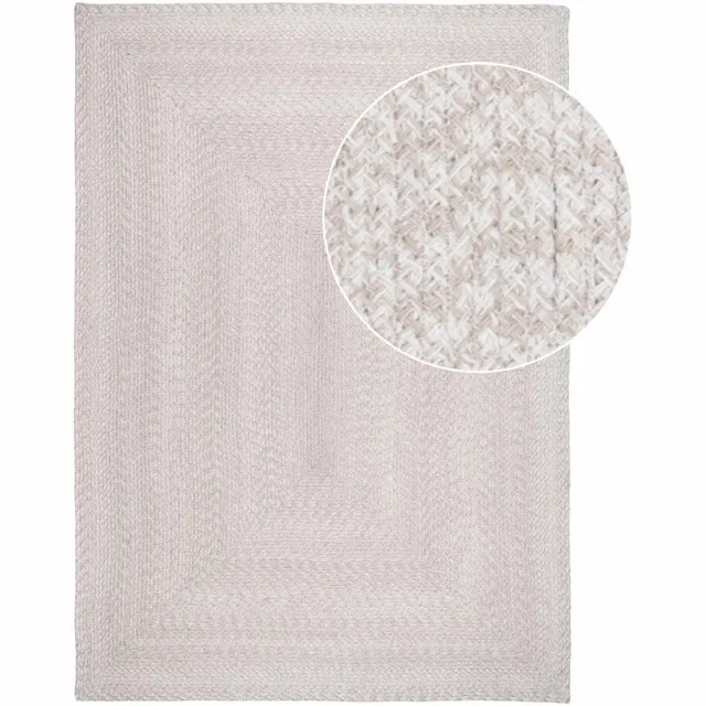 Nest of Nora Vloerkleed binnen en buiten buitentapijt - Gerecycled PET - Sand Beige