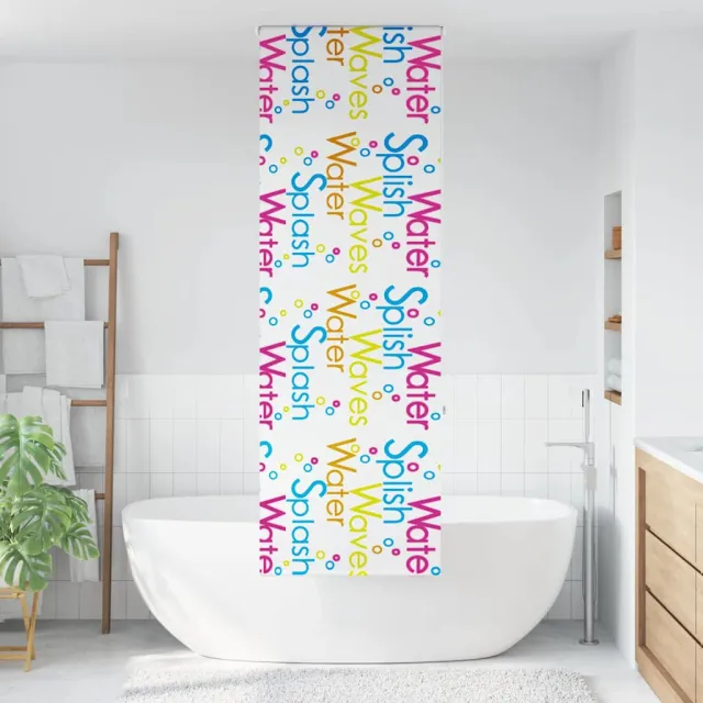vidaXL Doucherolgordijn 80x240 cm stofbreedte 76 cm Meerkleurig