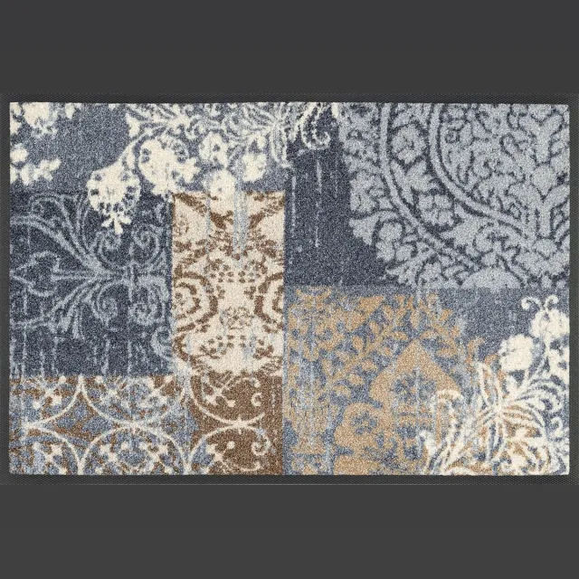 Kleen-Tex Deurmat Wash+Dry Armonia Grey - 40 x 60cm grijsblauwbeige