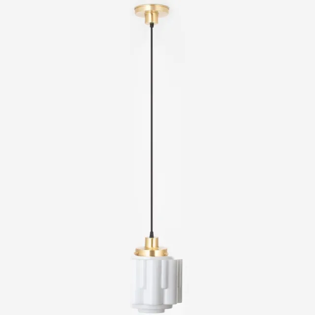 Coloured by Art Hanglamp aan snoer Circle 20's Messing - Art Deco Trade