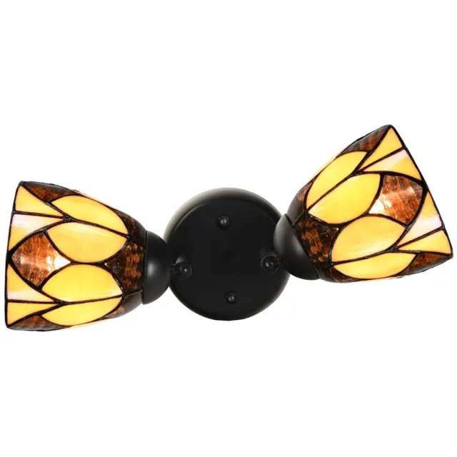 Coloured by Art Dubbele spot Zwart met Parabola Small - Art Deco Trade