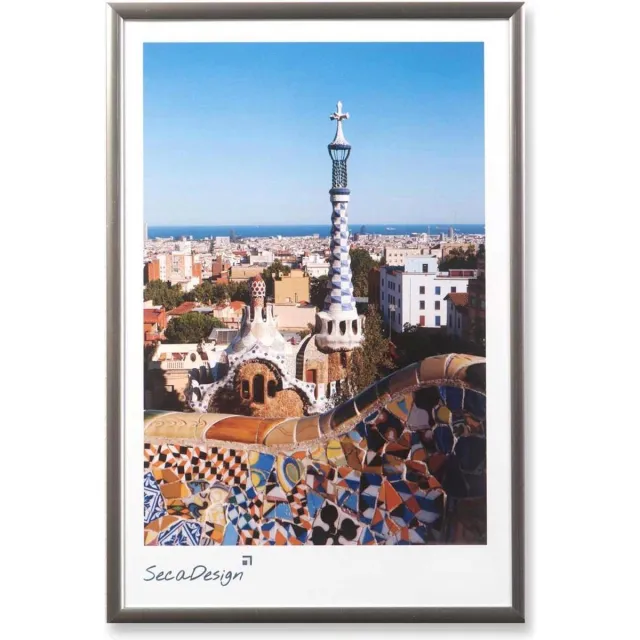SecaDesign Lumi Fotolijst 30x45 cm - Staal kleur - Aluminium Grijs