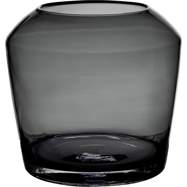 Maison Péderrey Maison Pederrey - Vaas - glas - zwart - D25 x H23 cm - Opening 14 cm