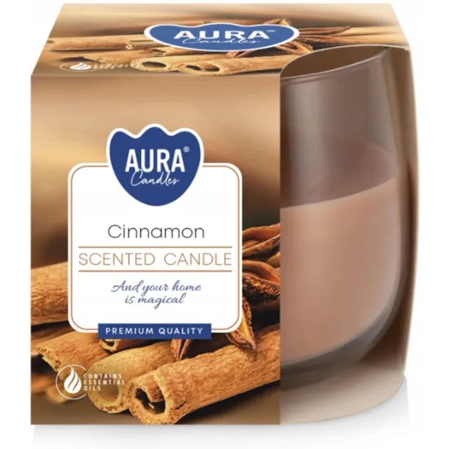 Cosy&Trendy Cosy & Trendy Ct Geurkaars Glas Cinnamon-bruin 24u