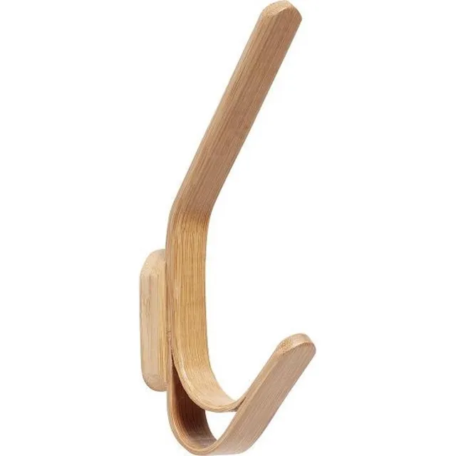 Hübsch kapstokhaak hout, 2-haaks, set van 2