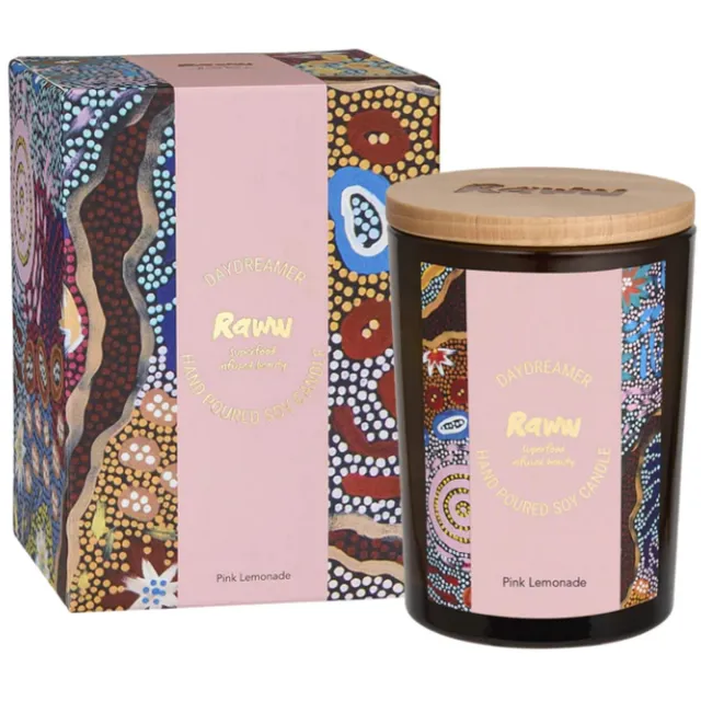 RAWW Cosmetics RAWW Candle-Pink Lemonade - Natuurlijke kaars - Sojawas - Geurkaars met fruitige en zoete tonen